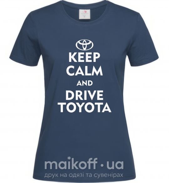 Жіноча футболка Drive Toyota Темно-синій фото