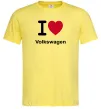 Мужская футболка I Love Vollkswagen Лимонный фото