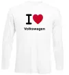 Лонгслів I Love Vollkswagen Білий фото