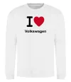 Свитшот I Love Vollkswagen Белый фото