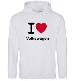Женская толстовка (худи) I Love Vollkswagen Женская толстовка (худи) I Love Vollkswagen