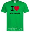 Чоловіча футболка I Love Vollkswagen Зелений фото