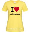 Жіноча футболка I Love Vollkswagen Лимонний фото