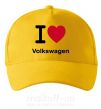 Кепка I Love Vollkswagen Солнечно желтый фото
