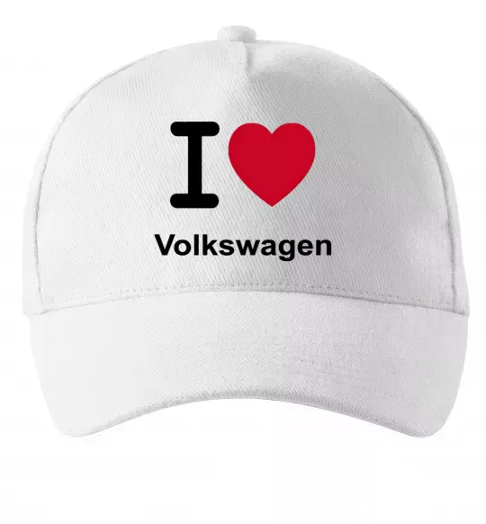 Кепка I Love Vollkswagen Белый фото