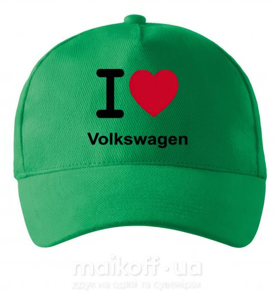 Кепка I Love Vollkswagen Зелений фото