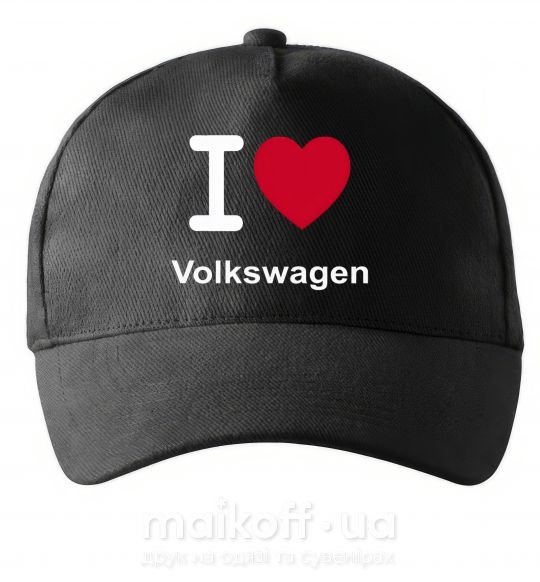 Кепка I Love Vollkswagen Чорний фото