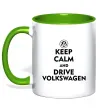 Чашка з кольоровою ручкою Drive Volkswagen Зелений Чашка з кольоровою ручкою Drive Volkswagen Зелений фото