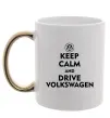 Чашка з кольоровою ручкою Drive Volkswagen Золото Чашка з кольоровою ручкою Drive Volkswagen Золото фото