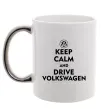 Чашка з кольоровою ручкою Drive Volkswagen Срібло Чашка з кольоровою ручкою Drive Volkswagen Срібло фото