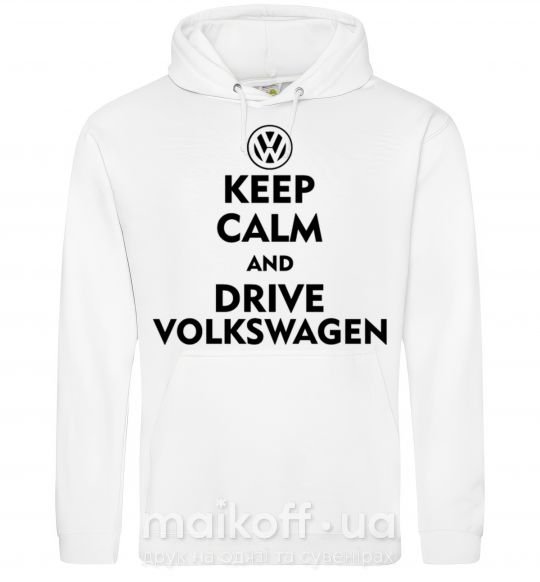 Мужская толстовка (худи) Drive Volkswagen Белый фото