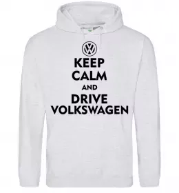 Мужская толстовка (худи) Volkswagen Белый фото