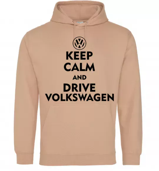 Мужская толстовка (худи) Drive Volkswagen Песочный фото