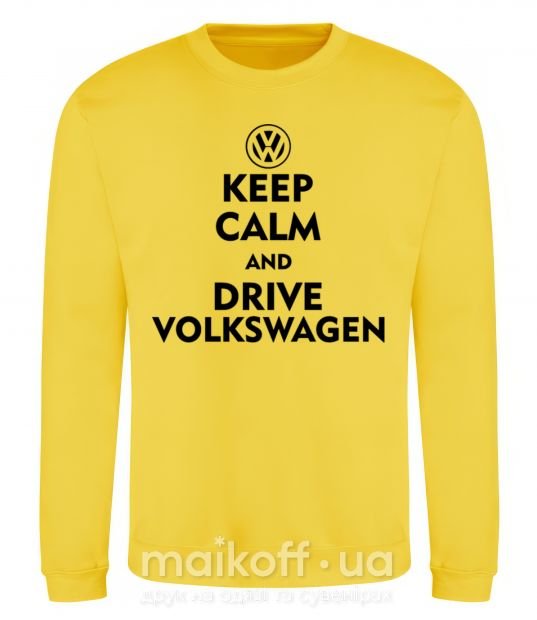 Світшот Drive Volkswagen Сонячно жовтий фото