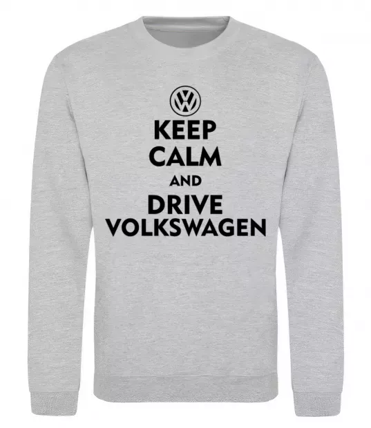 Свитшот Drive Volkswagen Серый меланж фото