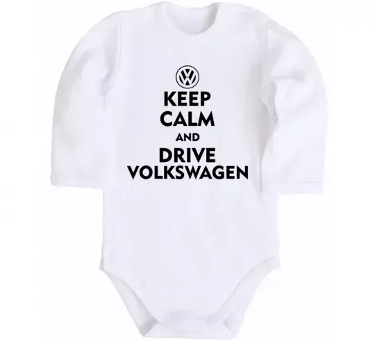 Дитячий бодік Drive Volkswagen Білий фото