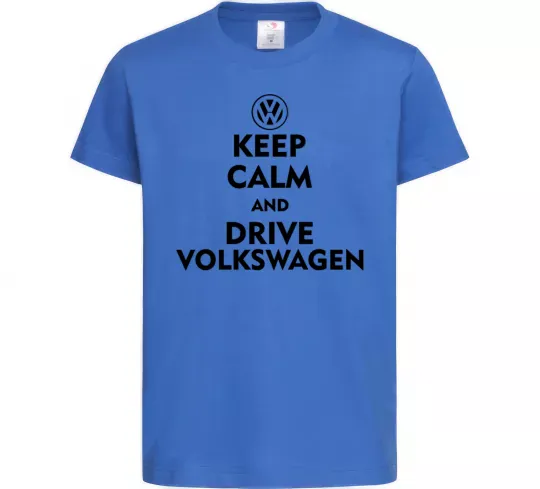 Детская футболка Drive Volkswagen Ярко-синий фото