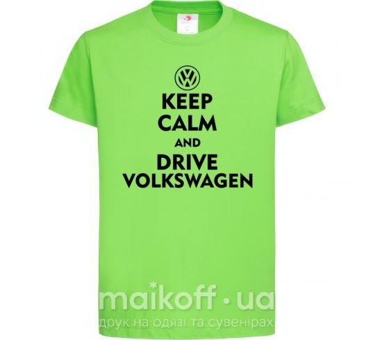 Дитяча футболка Drive Volkswagen Лаймовий фото