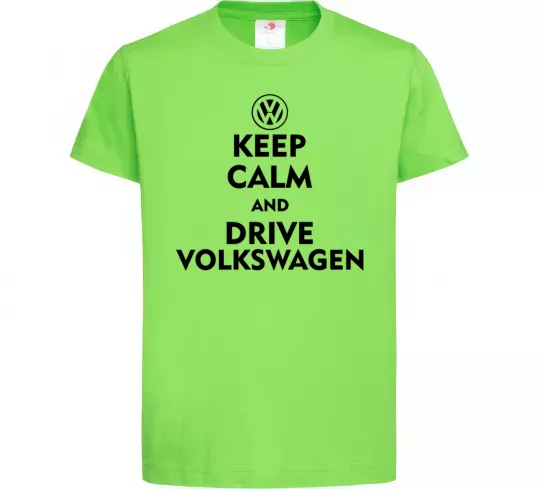 Детская футболка Drive Volkswagen Лаймовый фото