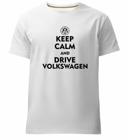 Чоловіча преміум футболка Drive Volkswagen Білий фото