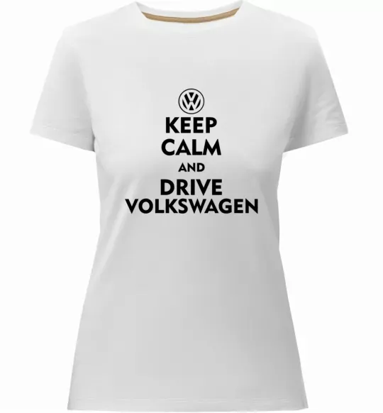 Женская премиум футболка Drive Volkswagen Белый фото