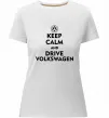Женская премиум футболка Drive Volkswagen Белый фото