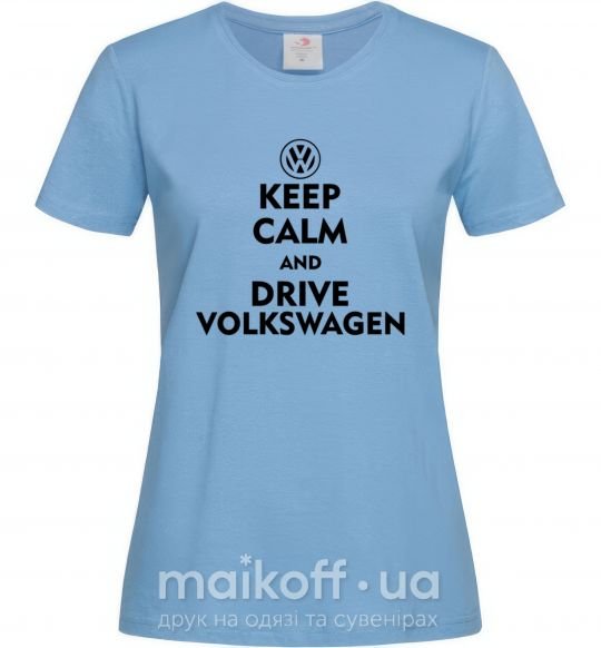 Жіноча футболка Drive Volkswagen Блакитний фото