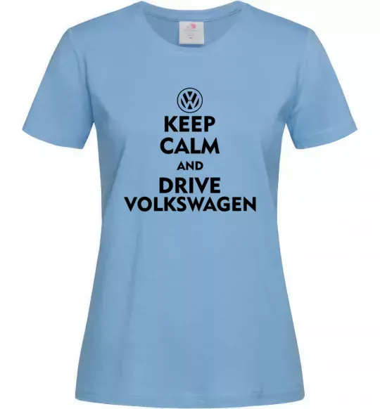 Жіноча футболка Drive Volkswagen Блакитний фото