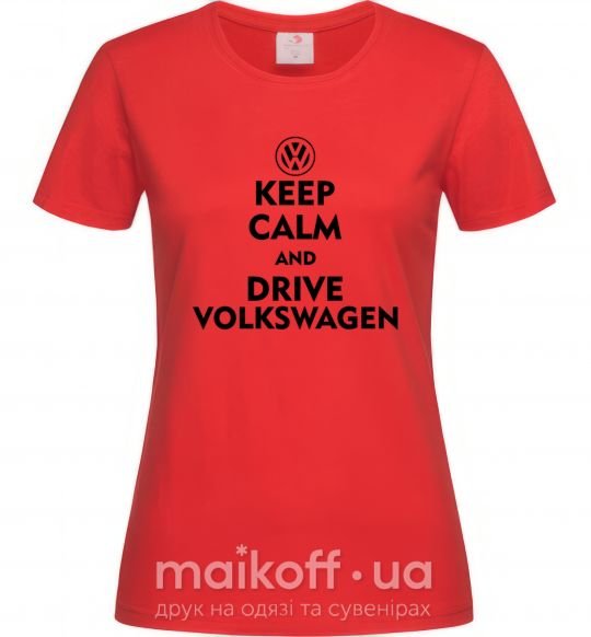 Жіноча футболка Drive Volkswagen Червоний фото