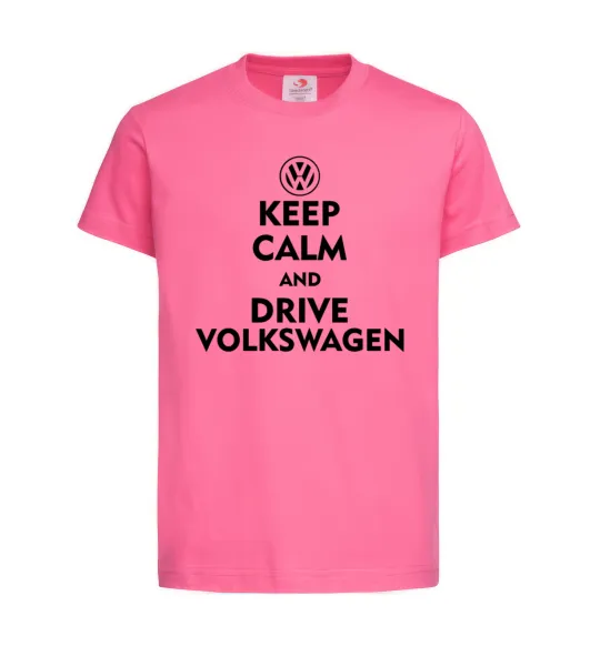 Детская футболка Drive Volkswagen Ярко-розовый фото