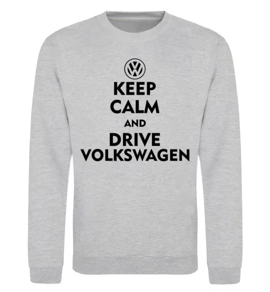 Світшот Drive Volkswagen Сірий меланж фото