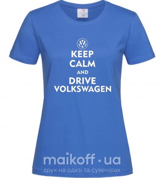 Жіноча футболка Drive Volkswagen Яскраво-синій фото