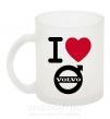 Чашка скляна I Love Volvo Фроузен фото