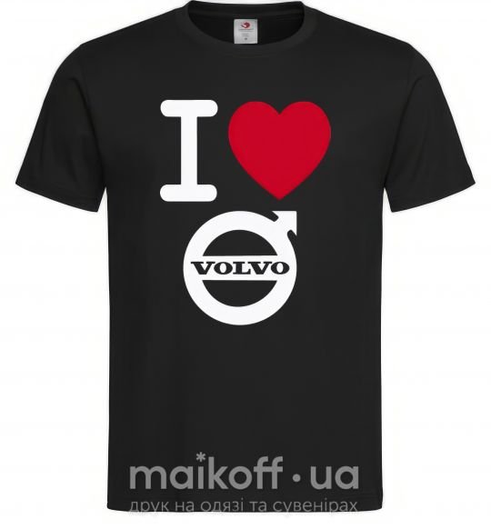 Чоловіча футболка I Love Volvo Чорний фото