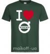 Мужская футболка I Love Volvo Темно-зеленый фото