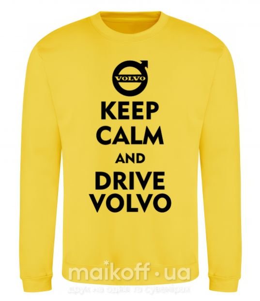 Світшот Drive Volvo Сонячно жовтий фото