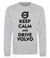 Світшот Drive Volvo Сірий меланж фото