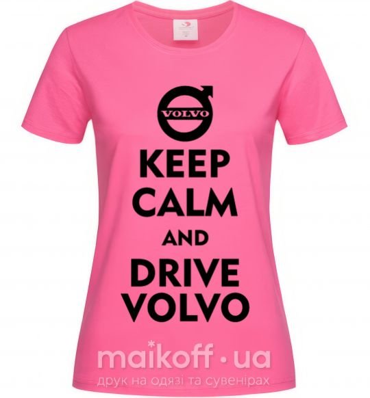 Женская футболка Drive Volvo Ярко-розовый фото