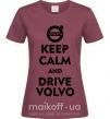 Жіноча футболка Drive Volvo Бордовий фото