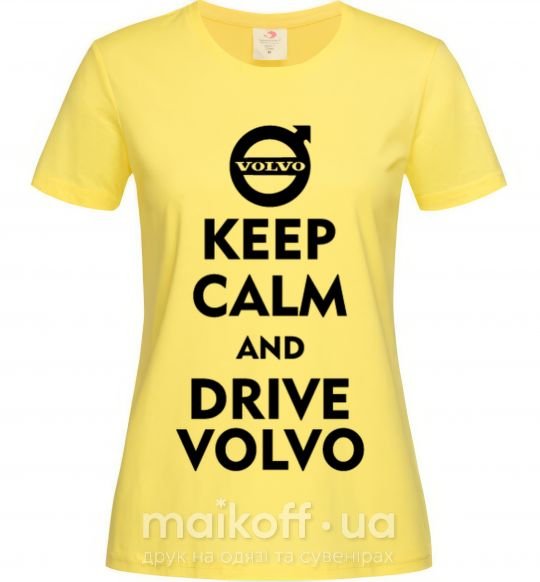 Женская футболка Drive Volvo Лимонный фото