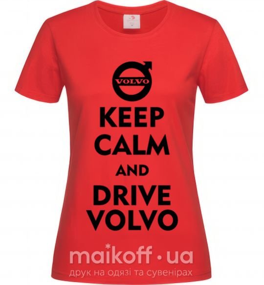Жіноча футболка Drive Volvo Червоний фото
