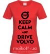 Женская футболка Drive Volvo Красный фото