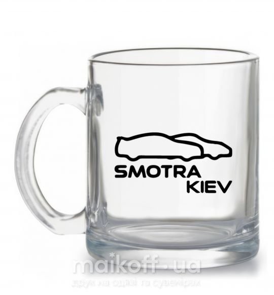 Чашка скляна Smotra Kiev Прозорий фото
