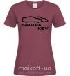 Жіноча футболка Smotra Kiev Бордовий фото