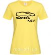 Жіноча футболка Smotra Kiev Лимонний фото