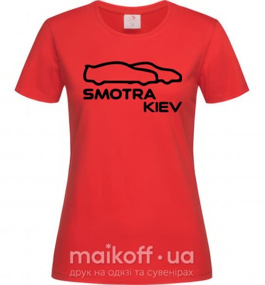 Жіноча футболка Smotra Kiev Червоний фото