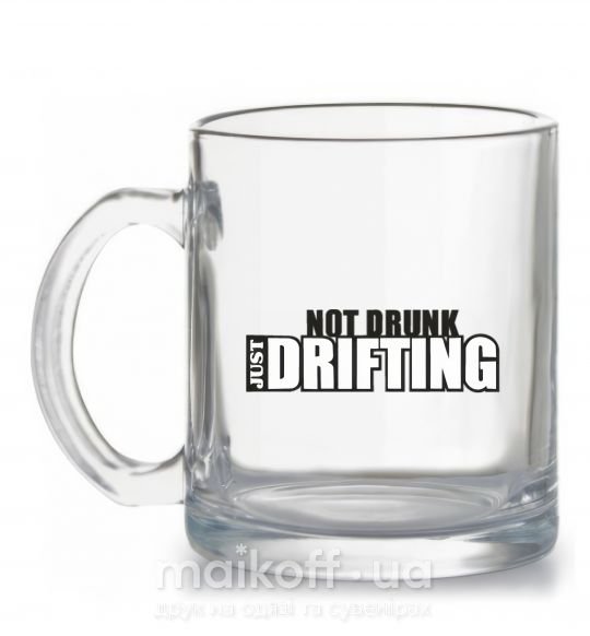 Чашка стеклянная DRIFTING Прозрачный фото