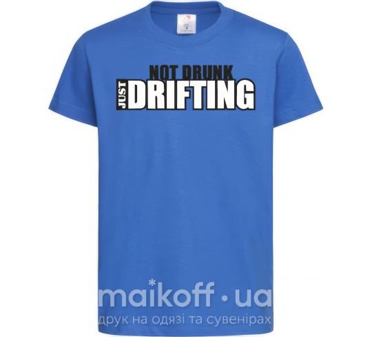 Дитяча футболка DRIFTING Яскраво-синій фото
