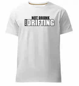 Мужская премиум футболка Дрифт знак Черный фото