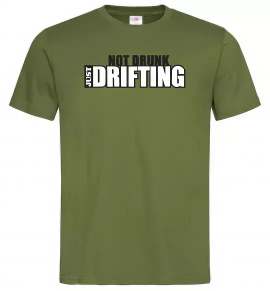 Чоловіча футболка DRIFTING Оливковий фото